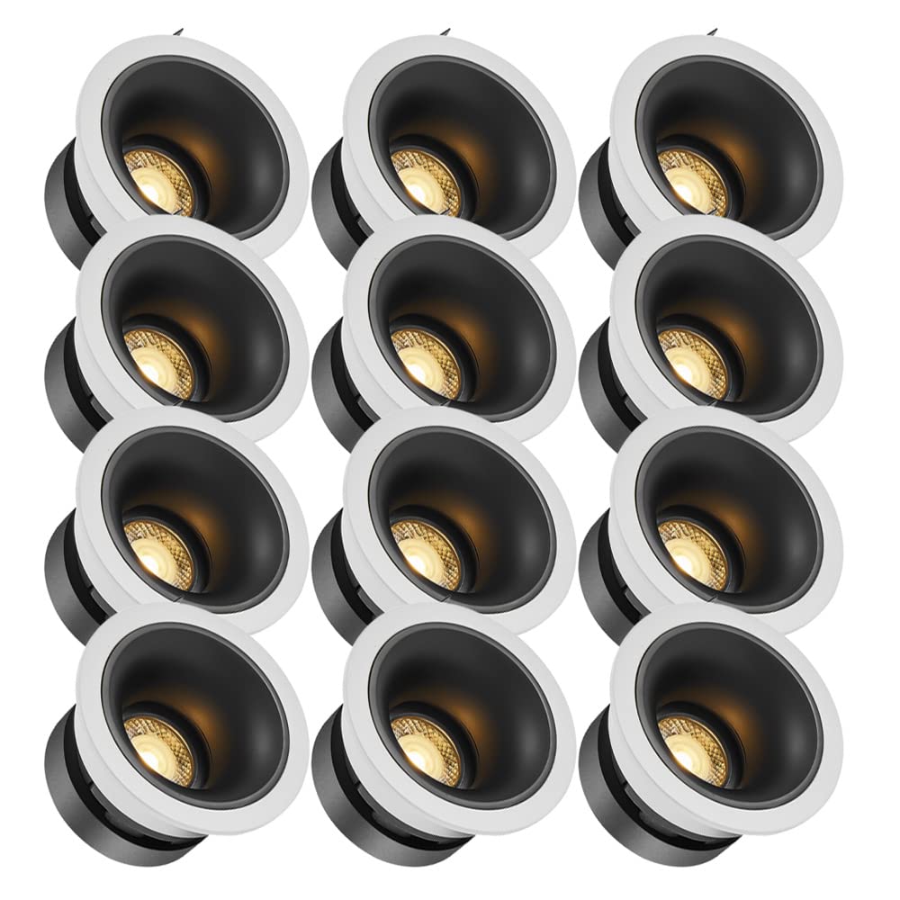 Oświetlenie Sufitowe Led Zestaw 12 Reflektorów Punktowych, Listwa Maskująca 7W9W, Olśniewające, Oświetlenie Sufitowe Led Z Wbudowaną Gałką Oczną, Sypialnia, Kuc
