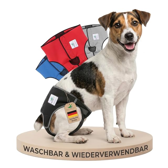 Nature Pet Pantalones de frecuencia para Perras - Pañal para Perros - sin enhebrar la caña