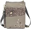 CHALA Venture Evolution RFID Cell Phone Purse - Women Nylon/Faux Leather Xbody Handbag with Adjustable Strap