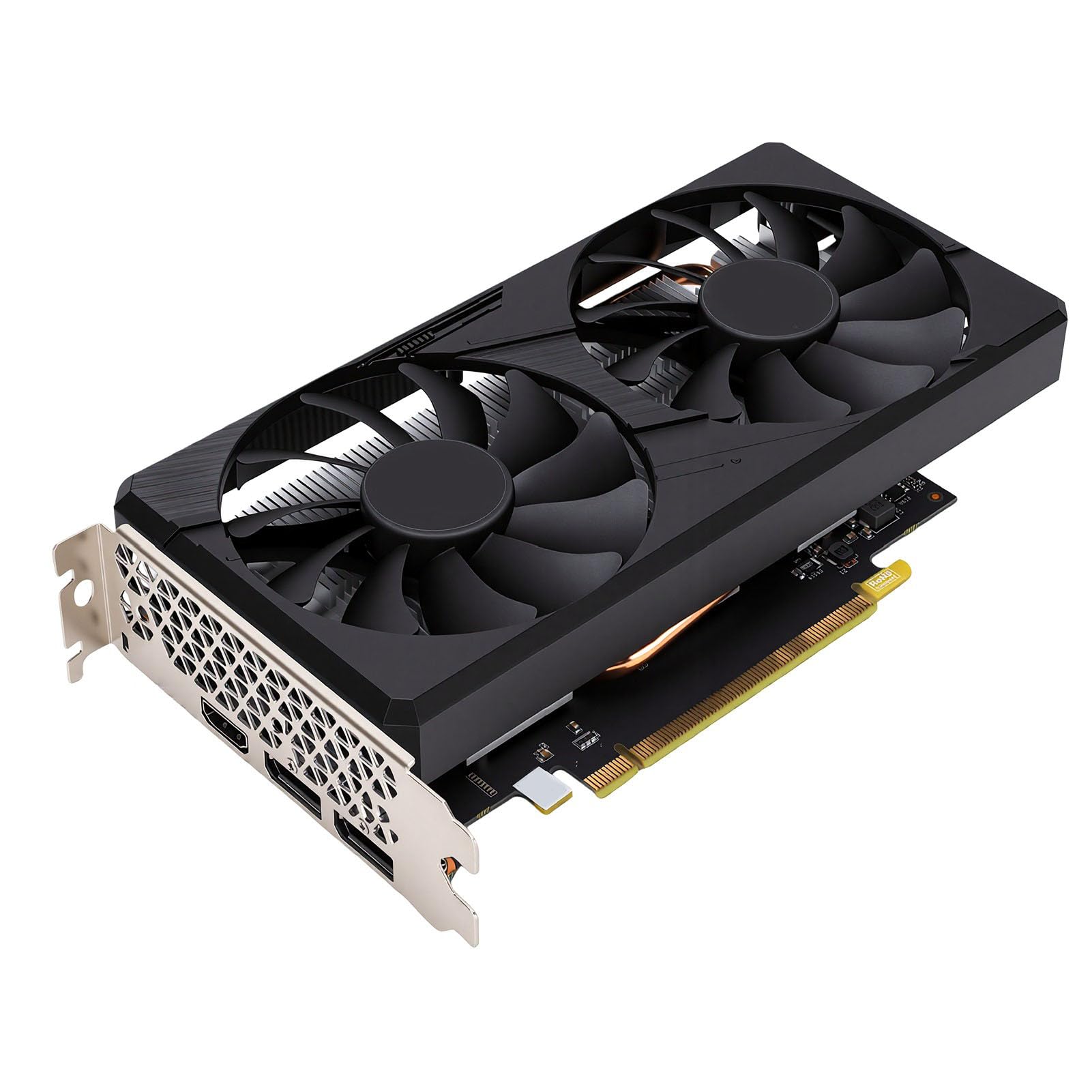 Bewinner Karta Graficzna 6 GB GDDR5, 192-bitowa Karta Graficzna do Gier z Dwoma Wentylatorami, HDMI i 2 Portami DisplayPort PCI Express 3.0 X16