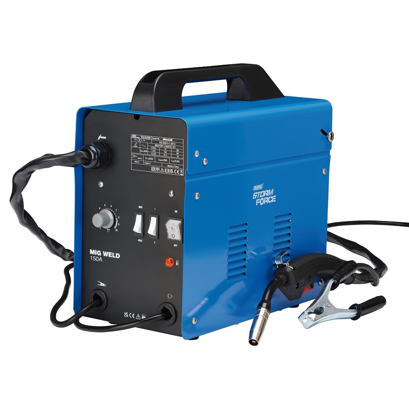 Draper Storm Force® Gasless Mig Welder, 150A
