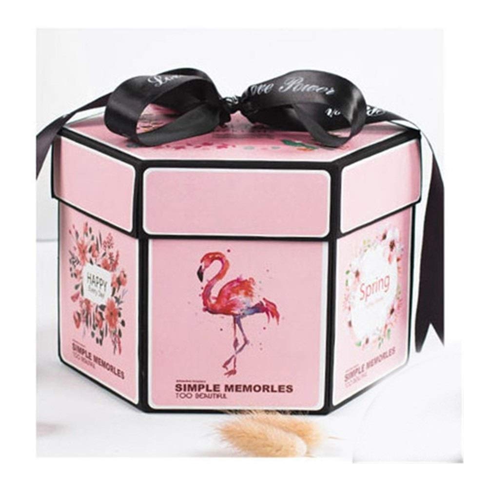 Boîte explosion cadeau d'anniversaire créative 15cm pour album photo personnalisé DIY