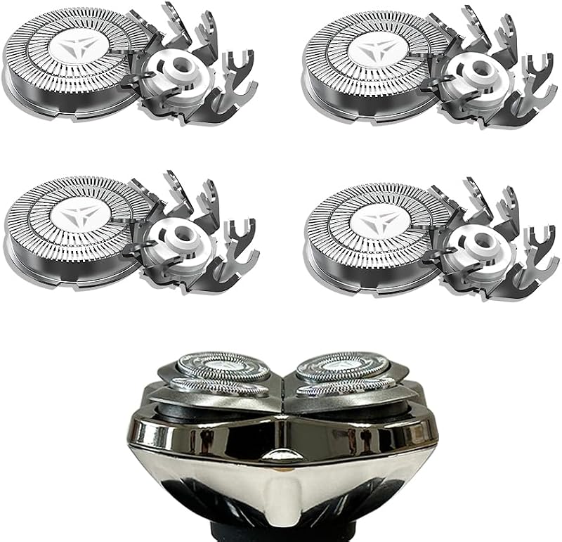 Lâminas de reposição UICINOY para barbeador Skull Shaver Pitbull Gold/Silver/Platinum Pro, 4 unidades