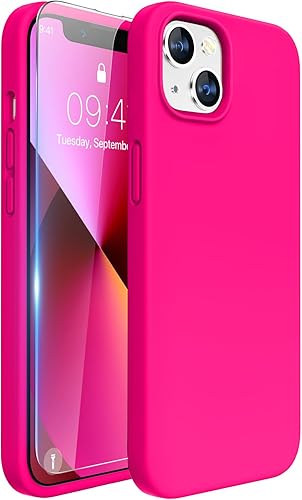 Miniatura 272 de Miracase - Funda diseñada para iPhone 11 con protector de pantalla, funda de goma de silicona líquida, protección total contra caídas y a prueba