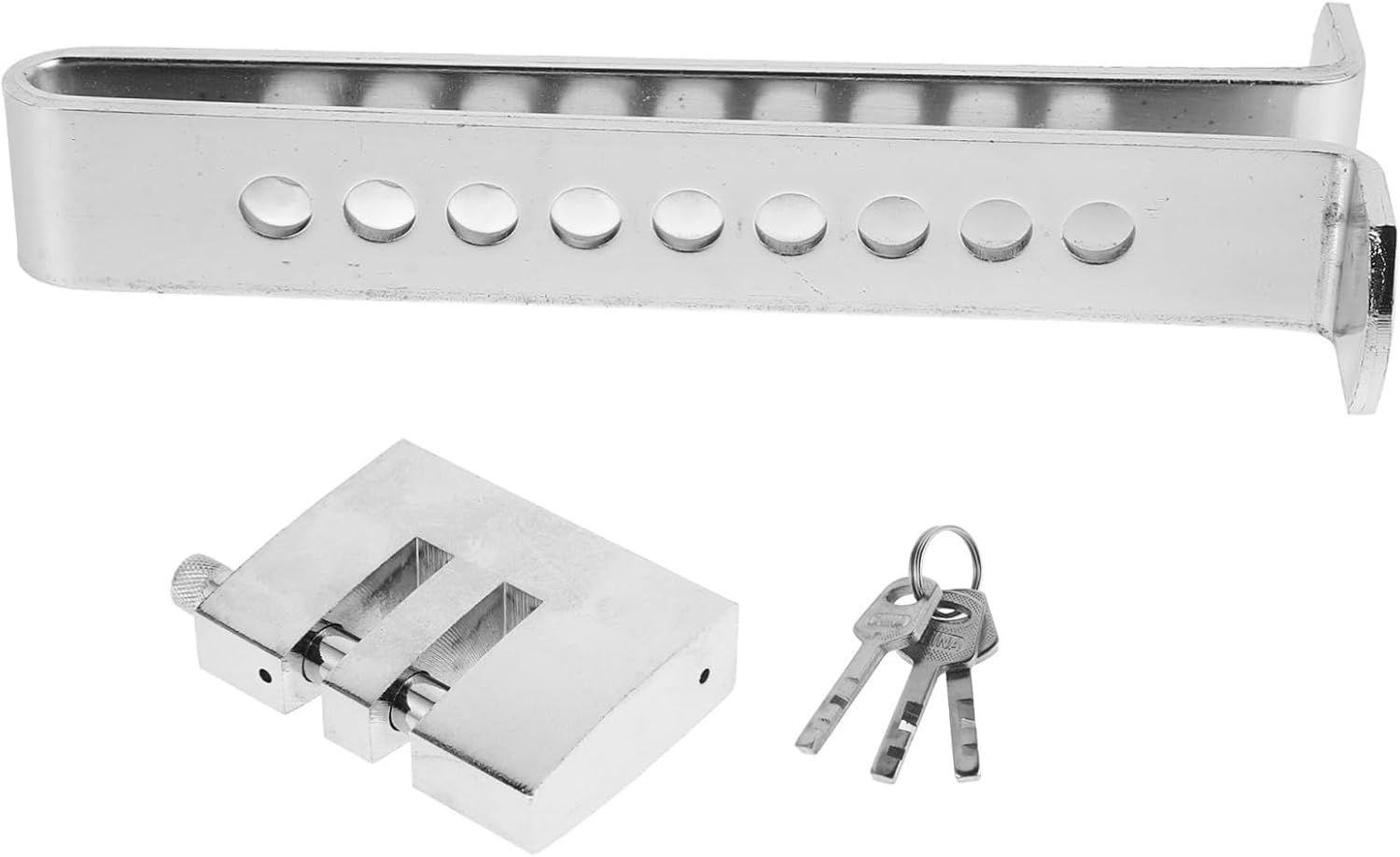 Adjustable U-Shaped Clutch Brake Lock for Car Security Retractable Theft Device for and Pedals Enhanced Visual Deterrent and