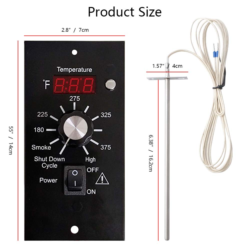 Digital Thermostat Kit for Traeger Pellet Grills, Barbecue Grill Replacement Parts, Control Panel Thermometer Pro Controller