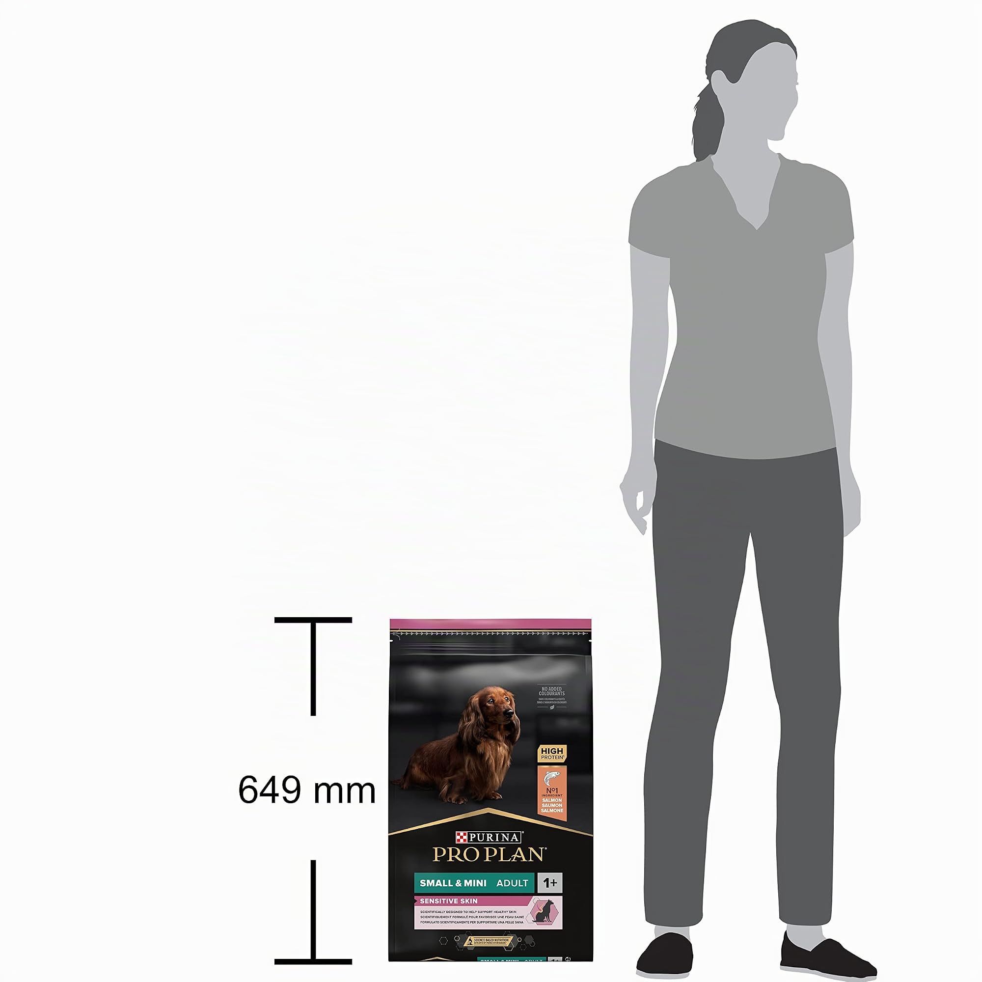 PURINA PRO PLAN | Sensitive Skin | Komplett-Trockenfutter für kleine Hunde | Fördert gesunde Haut und glänzendes Fell | Lachs | Trockenfutter | Beutel | 7 kg