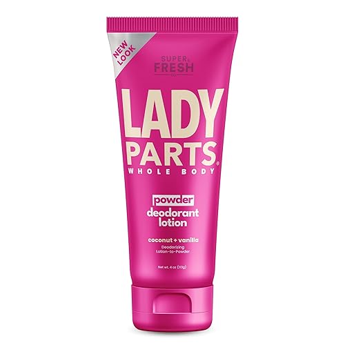 Super Fresh Lady Parts - Loción desodorante con protección en polvo para senos partes privadas entrepierna y muslo interior absorbe el sudor suave