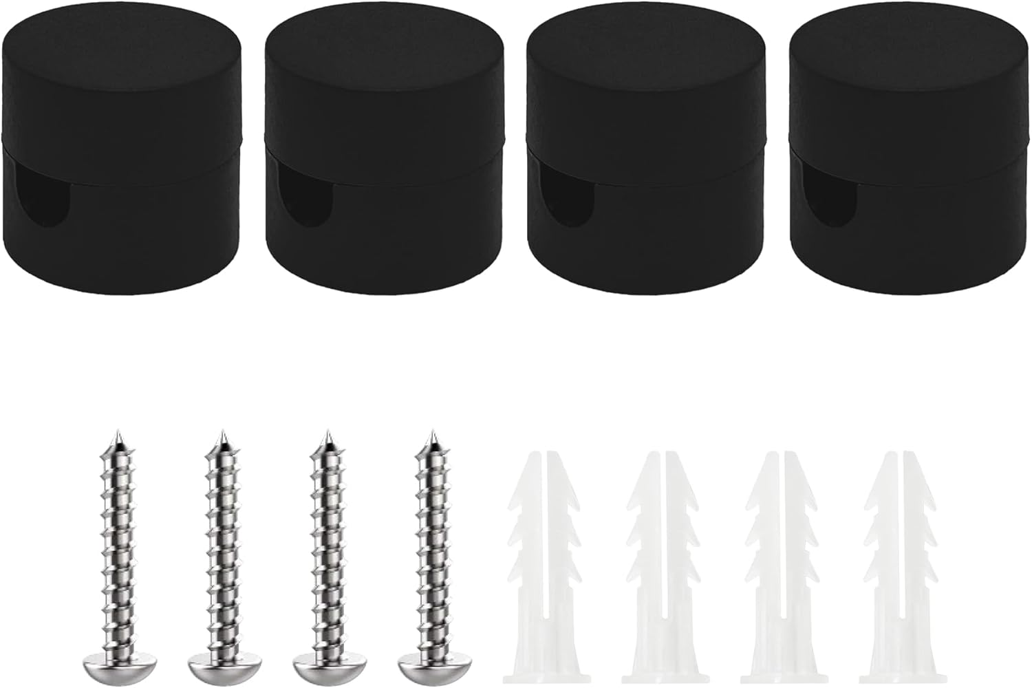 smartect Two-piece wall and ceiling pins for textile cables [4 pieces ...