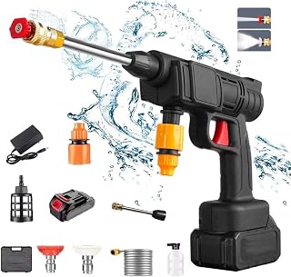 Cordless Pressure Washer 48V 30Bar Pressure, Three Water Spraying Modes Lithium-ion Battery Powered Pressure Washer for Home Use with Hose and Spray Nozzles(Charger Include)