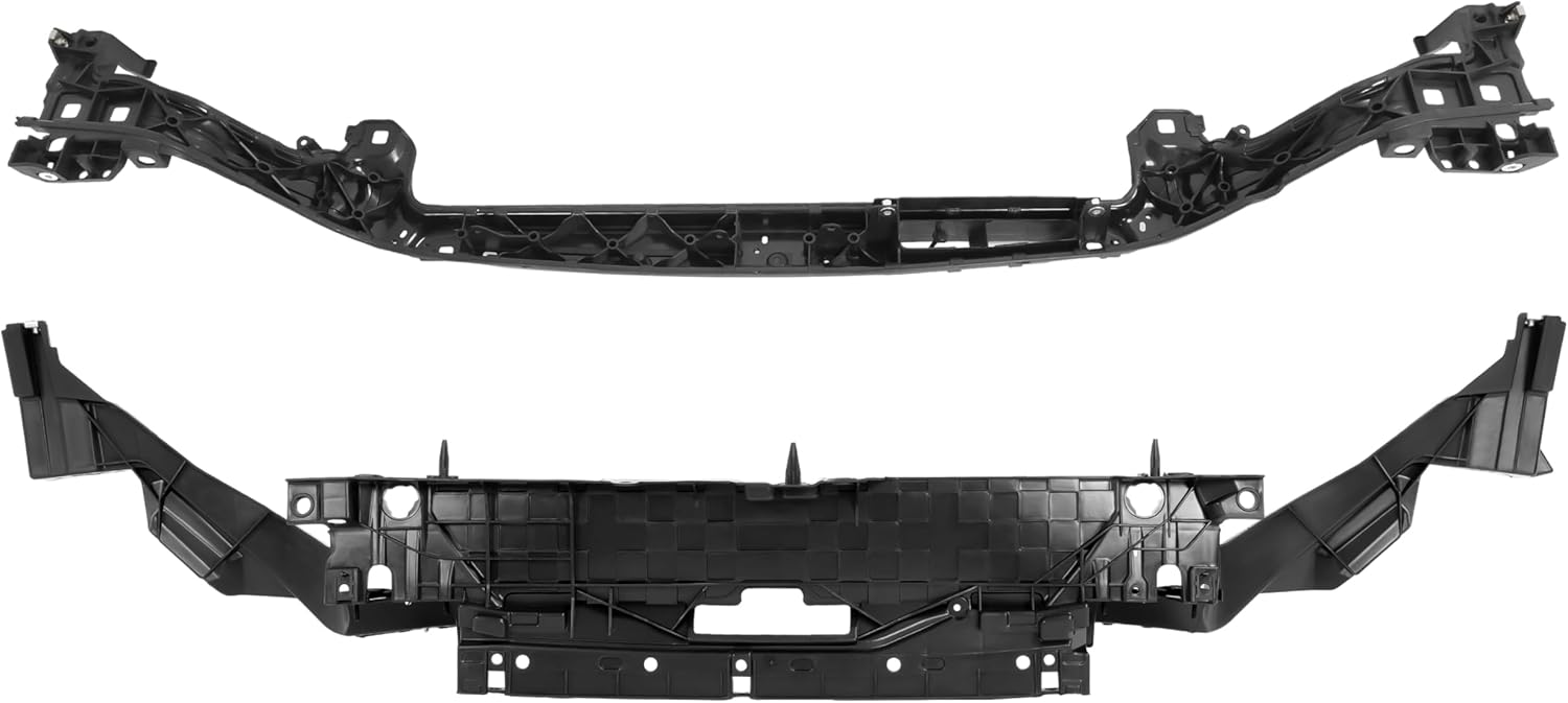Upper Radiator Core Support Bracket Compatible with 2013-2016 Ford Fusion Replacement for DS7Z8A284A DS7Z16138B Front Body Header Headlight Grille Mounting Panel Assembly Electrophoresis Black
