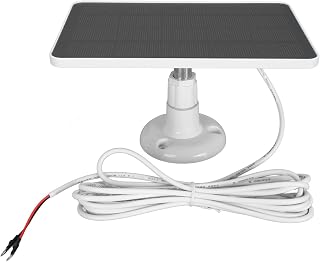Solarpanel-Kamera-Ladegerät, 5 V, 6 V, 10 W, Video-Türklingel-Solarpanel-Ladegerät, 360 Grad Verstellbarer Ständer, 9,8 Fuß Ladekabel, für Ring Video Doorbell 2 für Doorbell 3