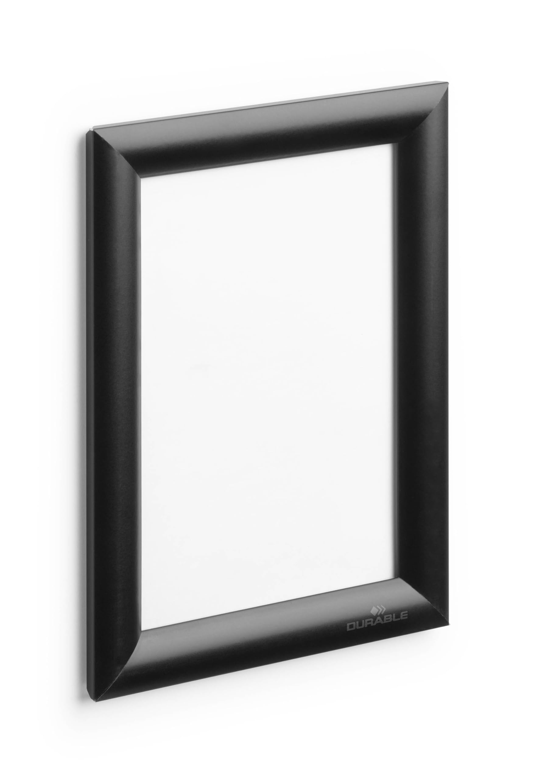 Durable Aluminium Snap Frame A5 - Black - Pack of 1 - Wall Mounted Via Self-Adhesive Pads or Screw Set - For Displaying Menus, Posters, Safety Info, etc.