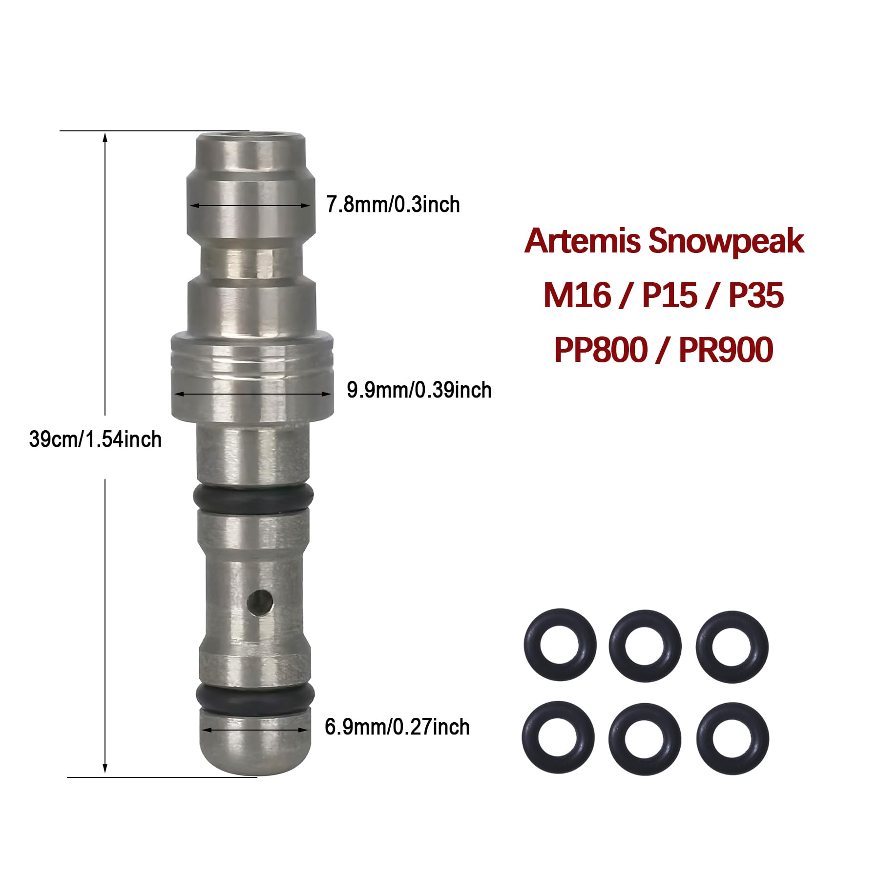 DRYHTEN Adaptador de carga rápida para rifles de airsoft PCP
