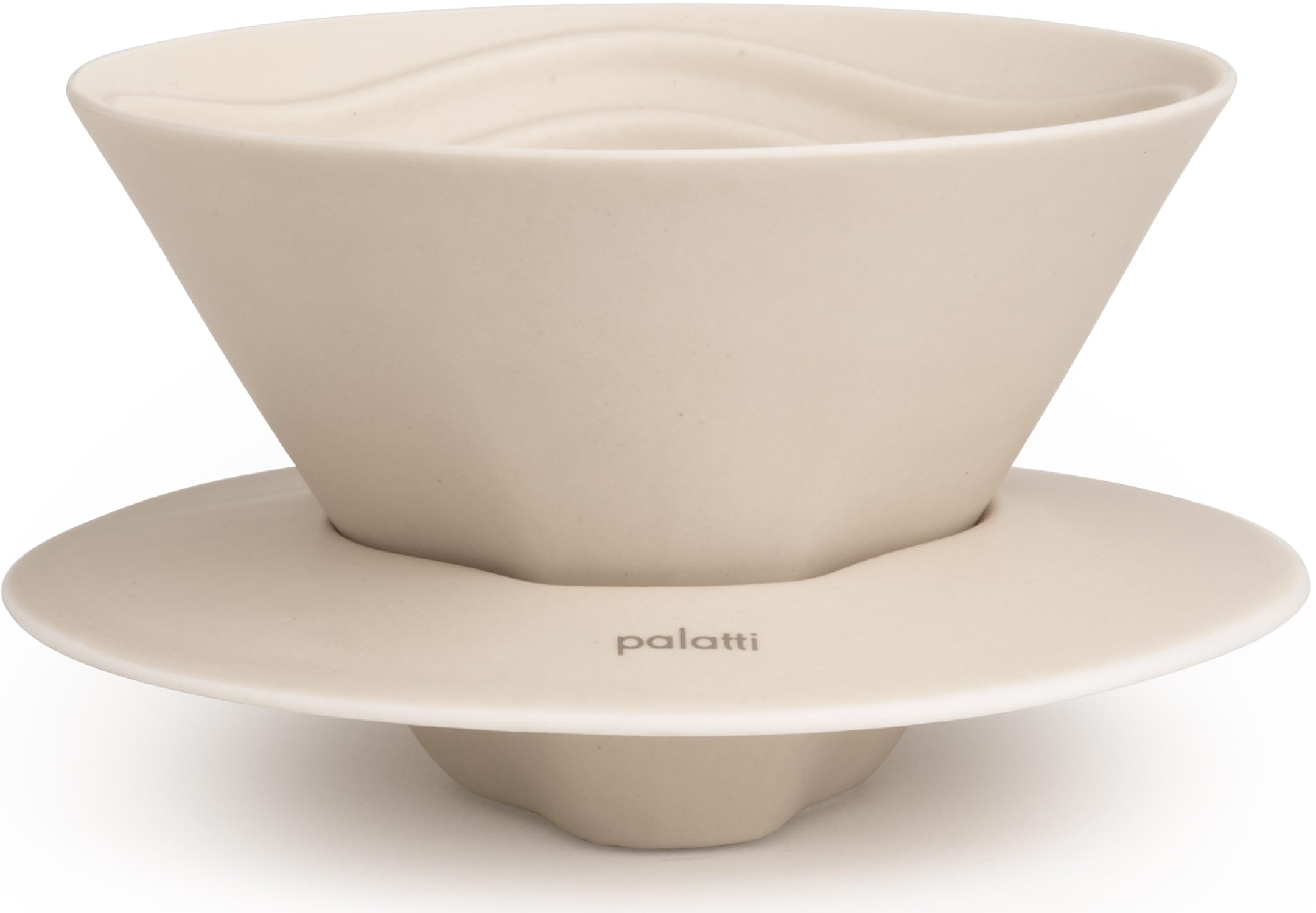 Dune Porcelain Pour Over Coffee Dripper, Ceramic Pour Over Coffee Maker, Adapt to 185 or…