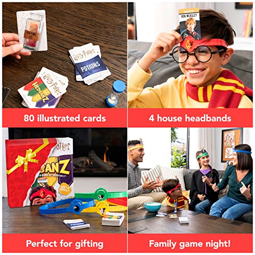 Spin Master Games Hedbanz, Harry Potter Wizarding World Family Board Game Gift Toy Merchandise Books Movies Card Game House Headbands, For Adults & Kids Ages 6 And Up #TOP2