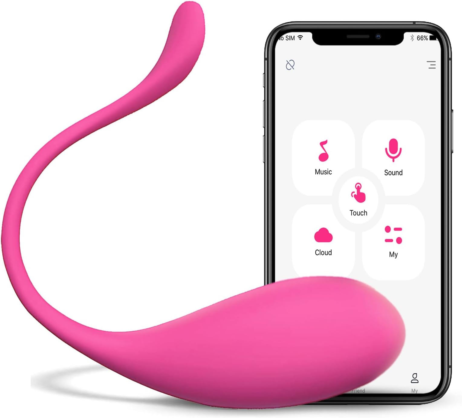 Smart Long Distance Remote Control Waterproof Silicone Pelvic Floor Trainer