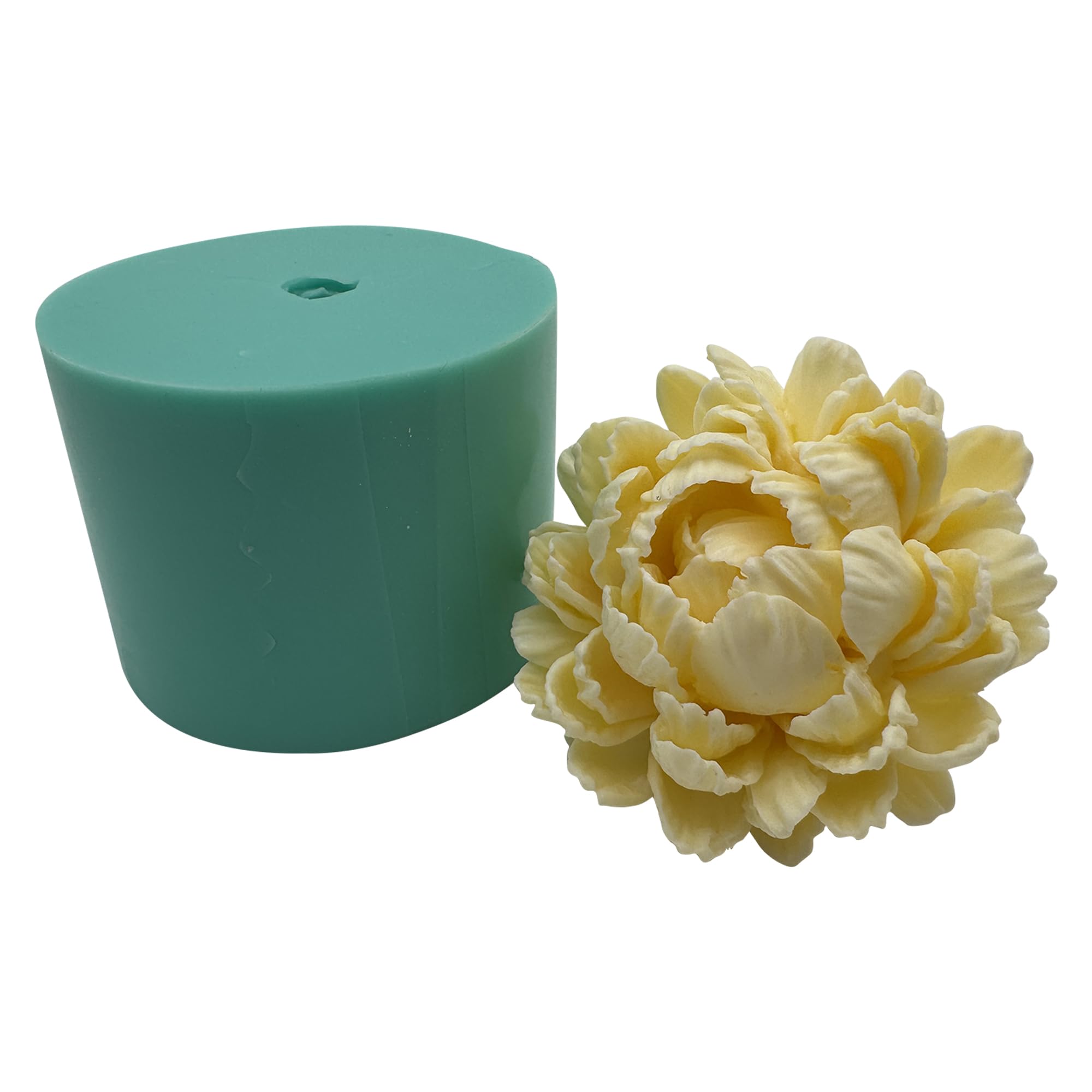 GreatMold - Molde de resina epoxi para jabón, diseño de rosas en 3D, para decoración de tartas, manualidades (3Dflower-03)