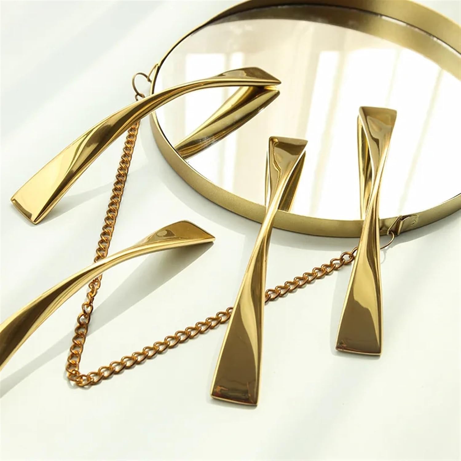 Shiny Gold Cabinet Handle Solid Brass Furniture Handle 160mm Size Bar Pull Kitchen Pull Handle 1Pcs (Color : 160mm, Size : 1pc)