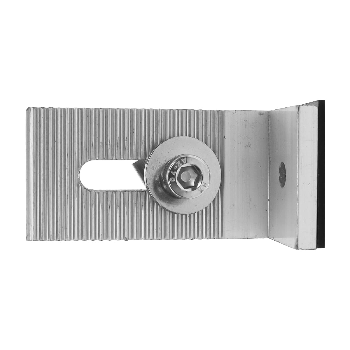 Ubric Lot de 8 équerres d'angle 90° en Aluminium pour Montage de Panneau Solaire, Support de Montage en L pour Toit Plat, avec vis