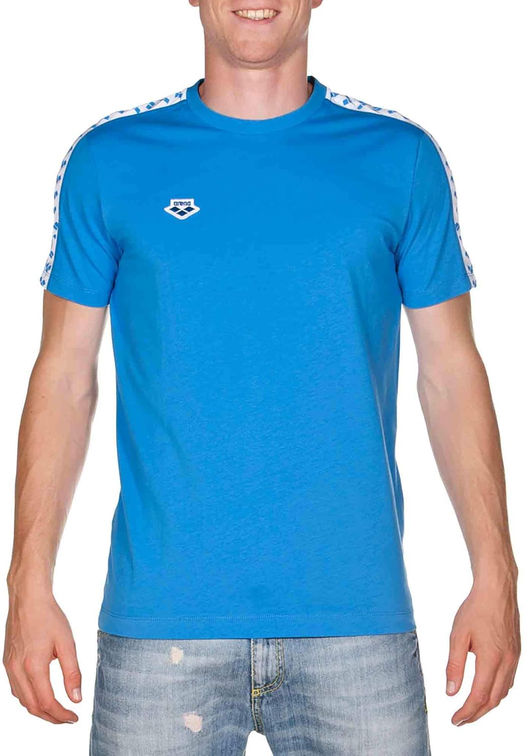 Arena Men's Arena Men's Team T-Shirt 100% Cotton Slim Fit Short Sleeve Casual Athletic Wear