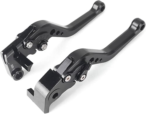 Miniatura 2 de GZYF Palancas de freno y embrague para motocicleta para Yamaha 2005-2016 YZF R6  2004-2008 YZF R1 Negro