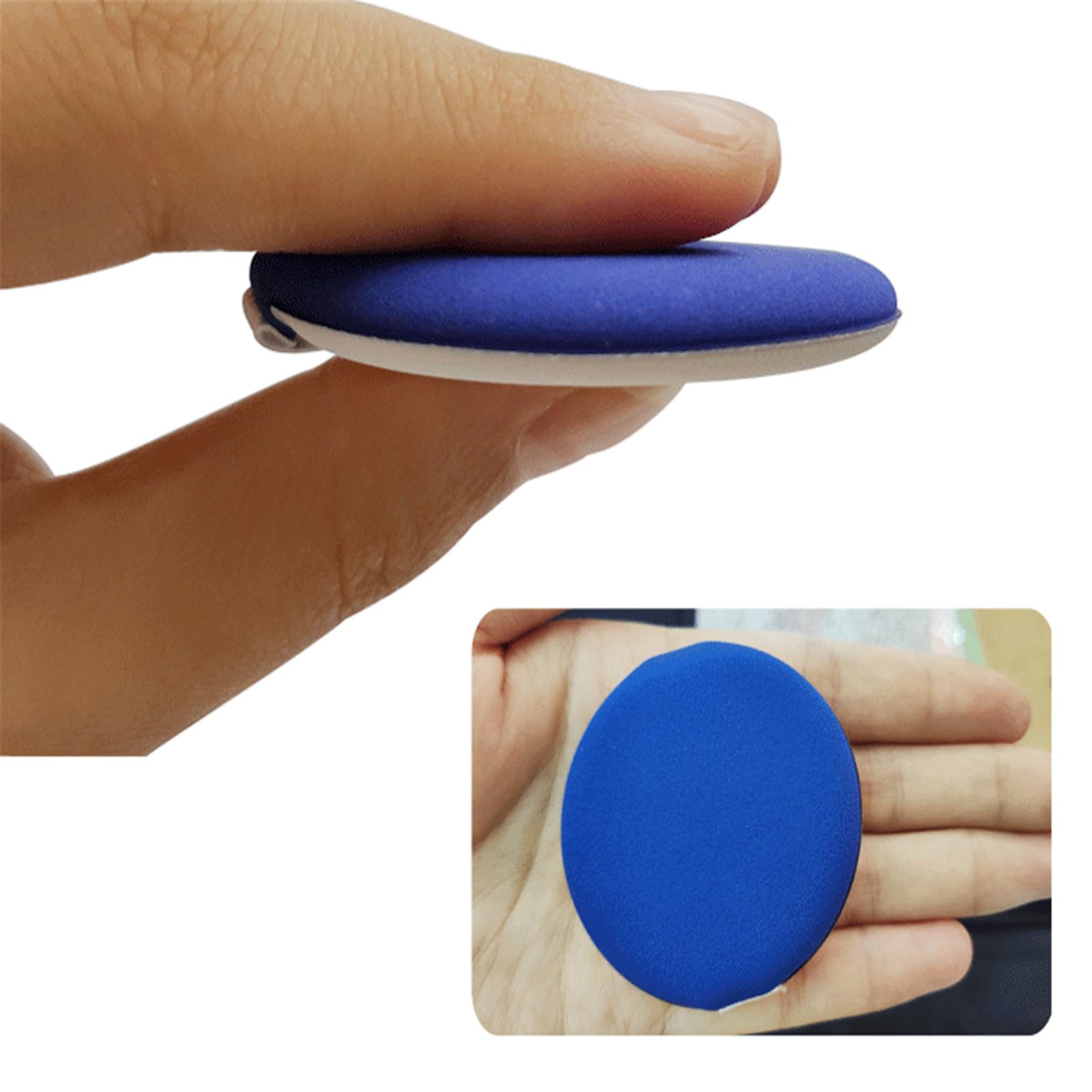 10 recipientes blancos para maquillaje, 15 g, plástico acolchado de aire, caja vacía rellenable para cremas y sueros vacíos