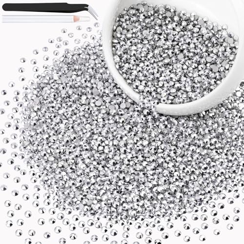 3000PCS SS12/3mm Crystal Glass Rhinestones for Bedazzling (Labrador)