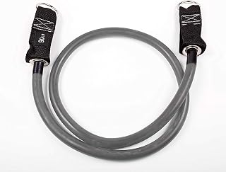 GoFit Resistance 90lbs Training Power Tubes – Heavy-Duty Exercise Bands for Strength, Stretching, Home Workouts, Yoga, Pilates, and Full Body Fitness, Gray