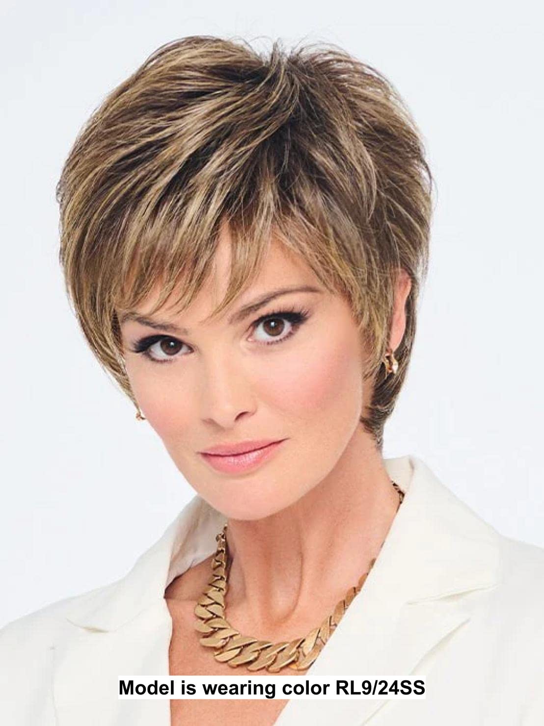 Bundle - 2 Items: Fierce and Focused Wig by Raquel Welch (item#1), Christy's Wigs Q & A Booklet (item#2) - Color: RL5/27