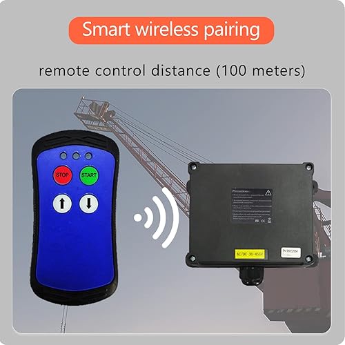 Miniatura 4 de A200 Industrial Control remoto inalámbrico grúa alzamiento 2 botón camión puerta trasera interruptor 12v transmisor y receptor