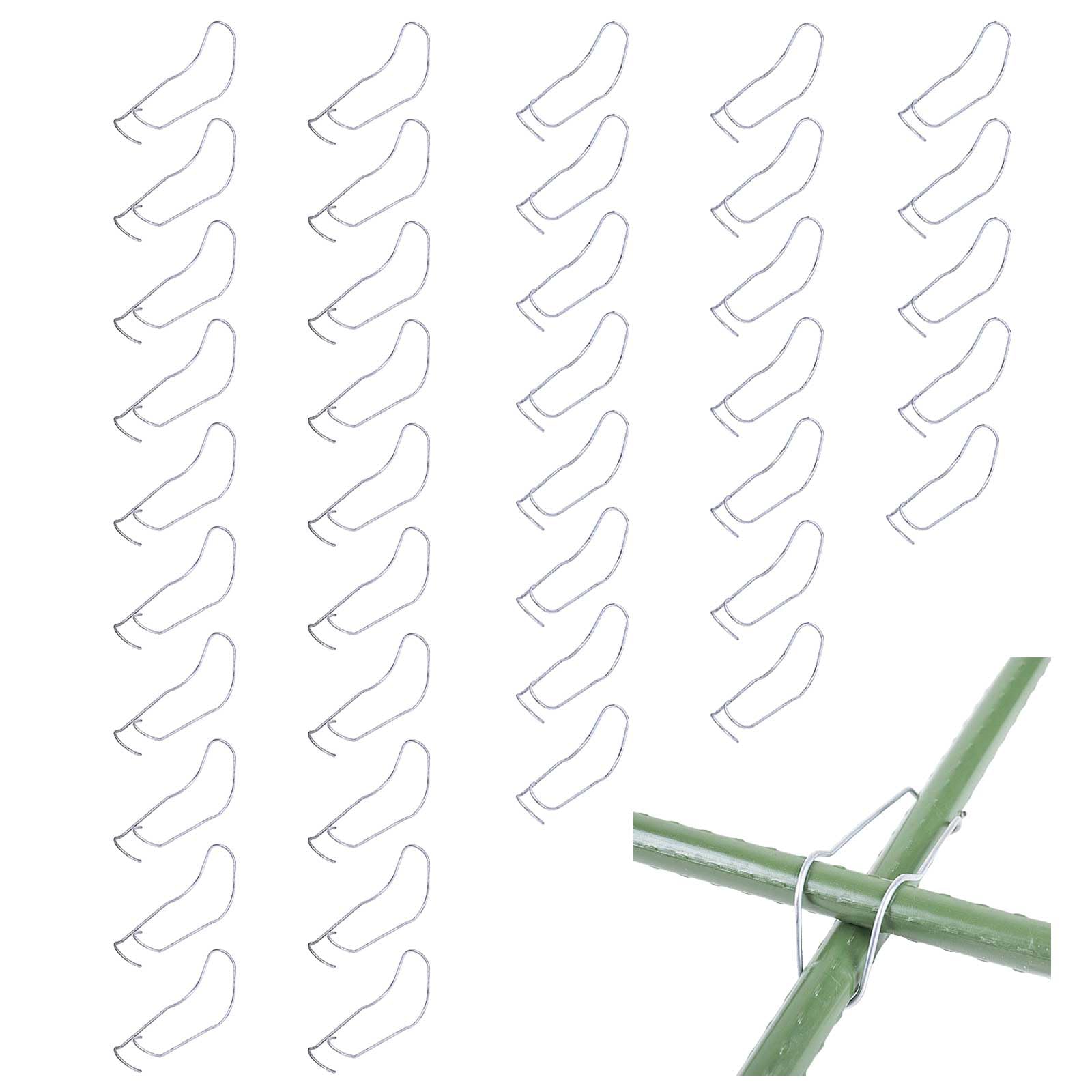 Amazon.co.jp: 菜園クロスバンド 40本入 16mm 20mm 園芸支柱 鋼線
