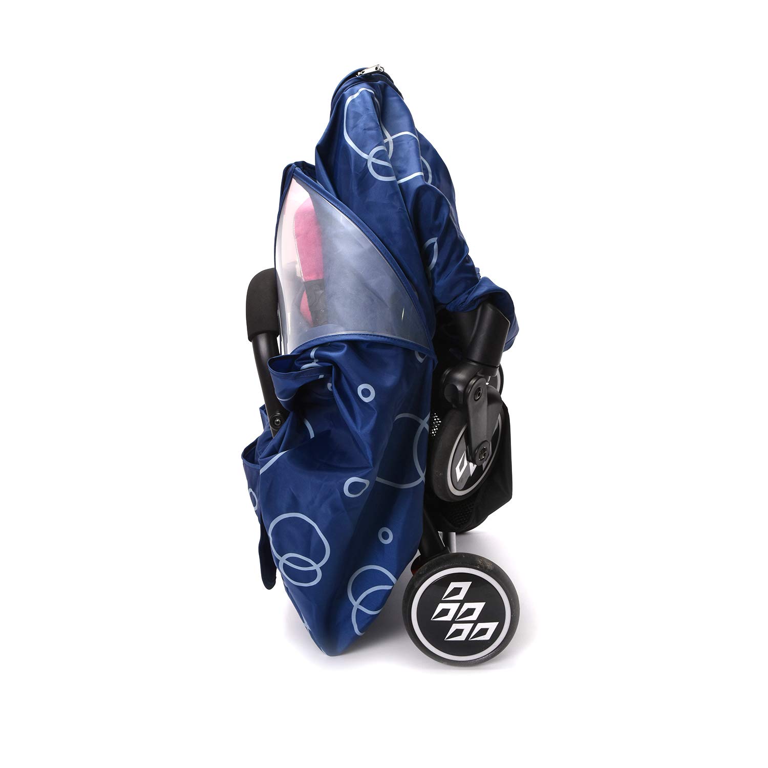 Wonder buggy Stroller Rain Cover, Universal Stroller Weather Shield, Waterproof, Windproof Protection, Protect from Dust Snow (Blue) : Baby