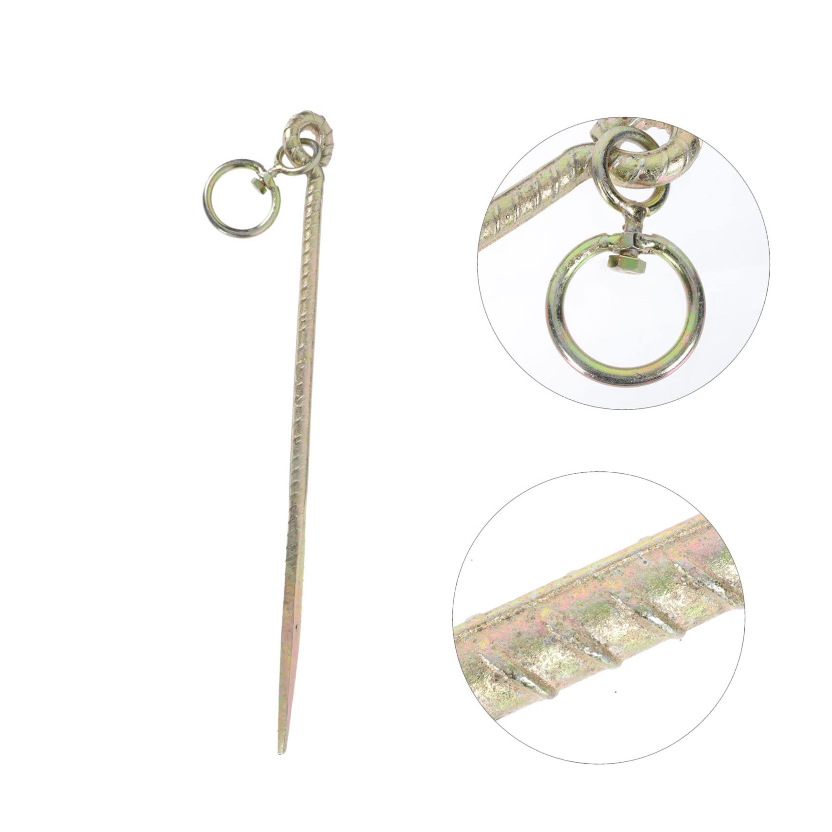 POPETPOP 1 Pc Poste De Atar Correas para Perros Gancho para Perros Cable De Amarre para Perros Cable para Perros Juguetes De Cuerda para Perros Estaca para Perros Exterior Golden Planchar