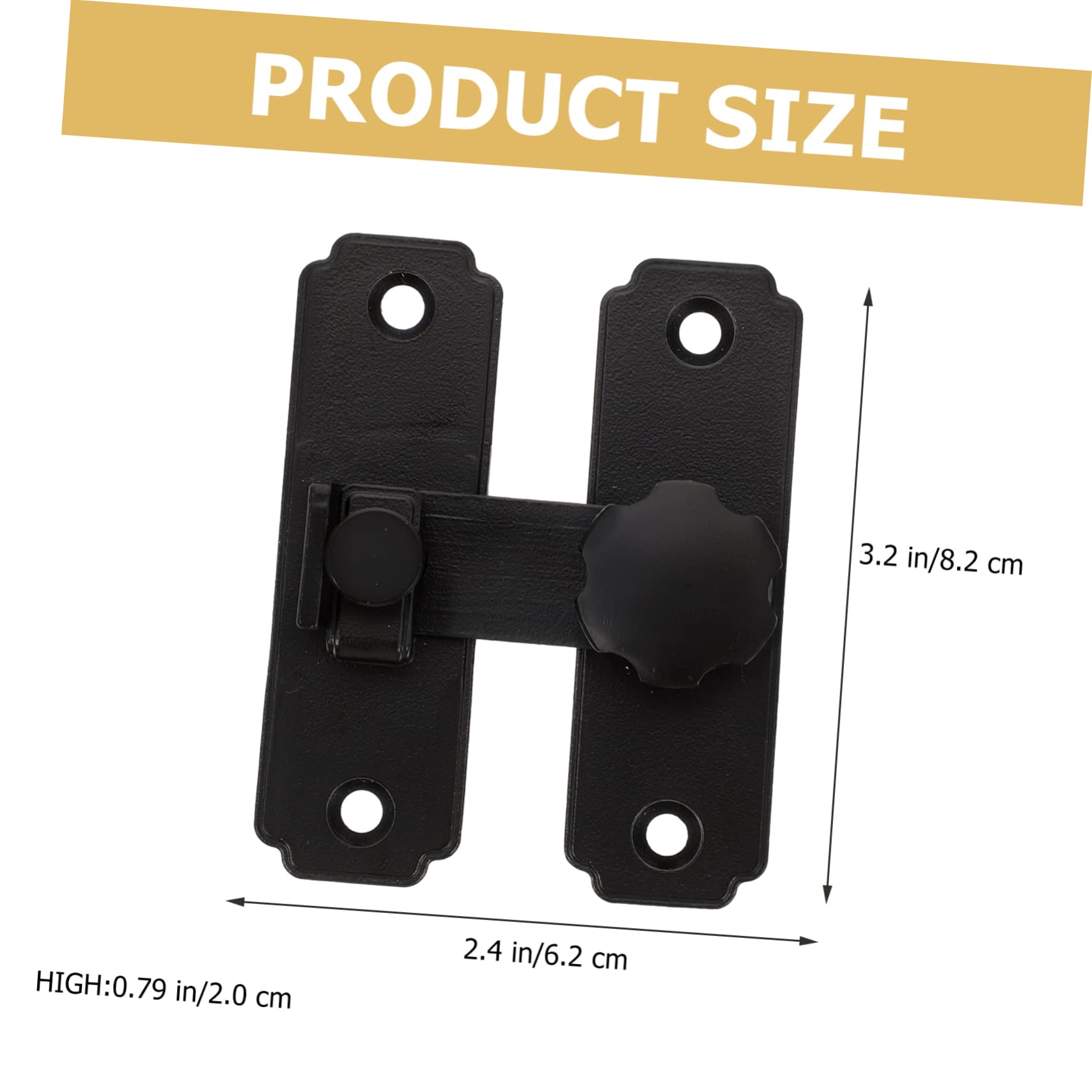 Operitacx 2 Pezzi Serratura per Porta Scorrevole Inossidabile Chiusura Catenaccio per Porte Installazione Facile Sicurezza per Cucine e Uffici Design Pratico e Resistente