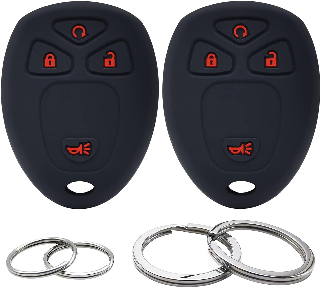 Fit Chevrolet GMC Silverado Tahoe 5 Button Remote Key Fob Silicone Case Cover - Foto 7