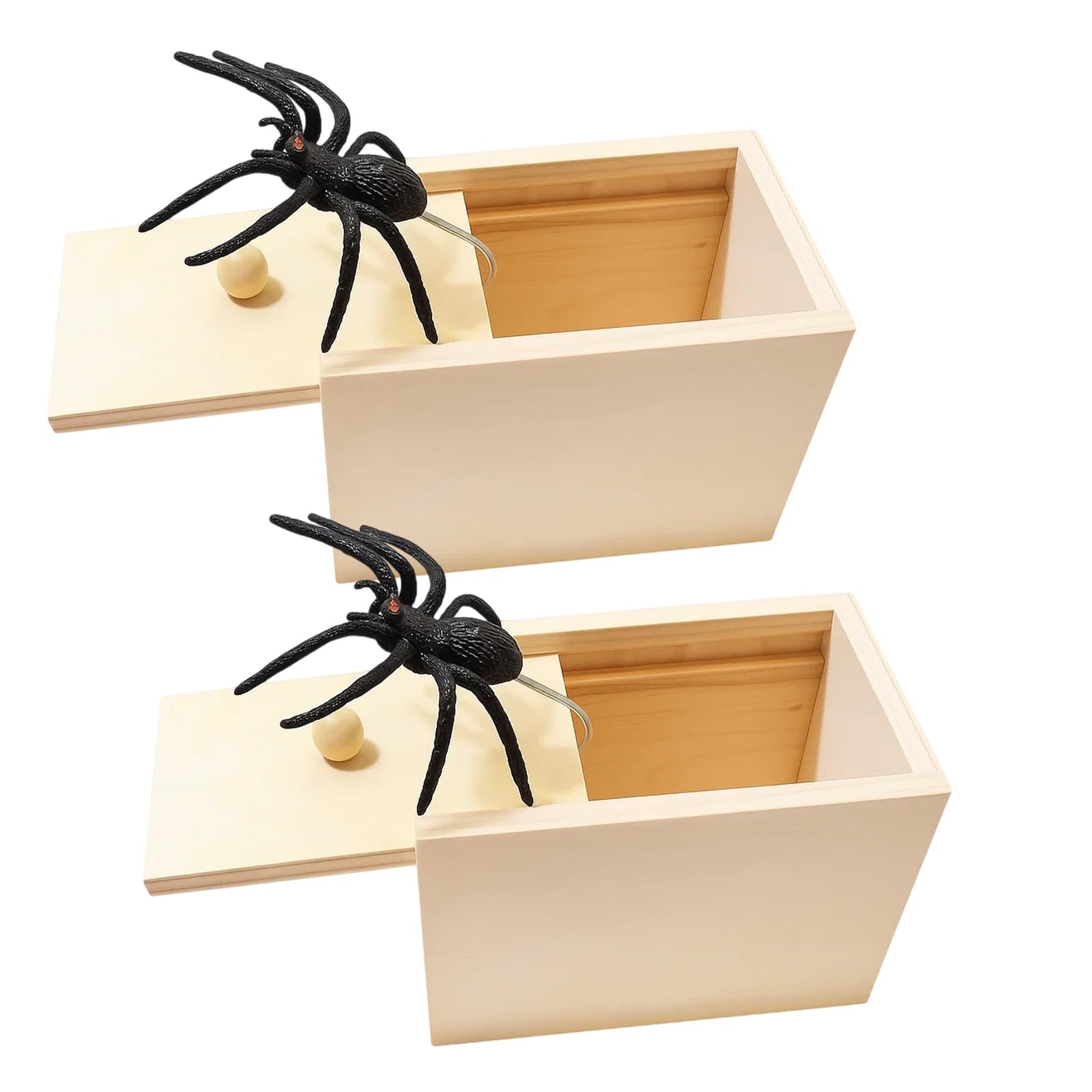 2 Pcs Spider Prank Box