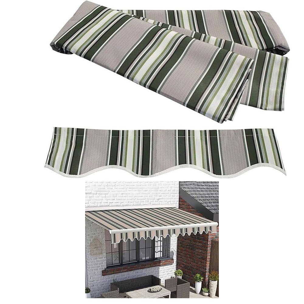 Toile d'auvent rétractable 3 x 1,5 m protection UV pour store banne