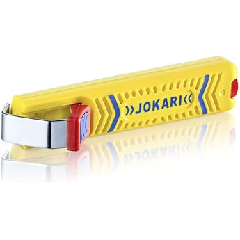 JOKARI T10270 10160/270/1 Cable Knife 27, Yellow, 8-28 mm