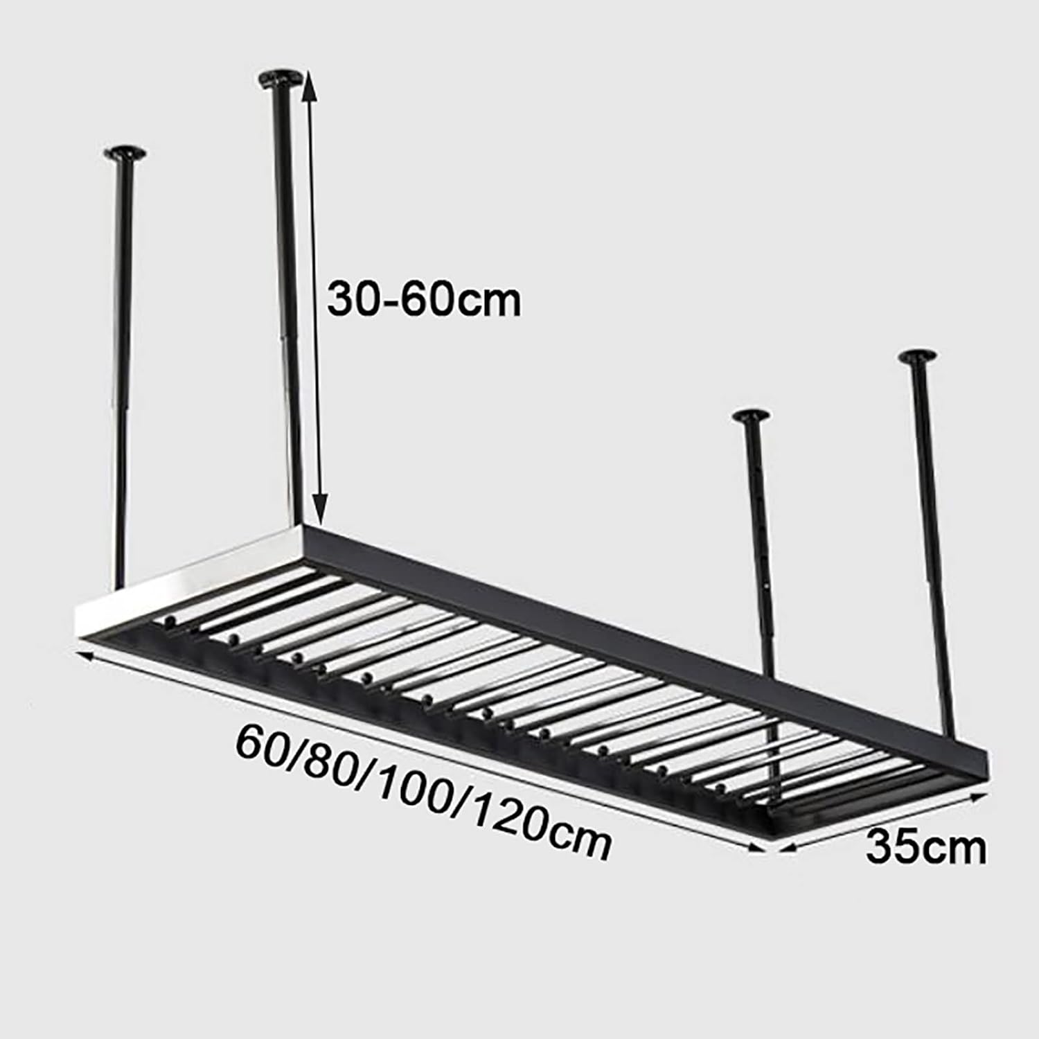 Hanging Wine Glass Holder Iron Wine Glass Hanging Rack,Adjustable Height,Ceiling Mount Wine Cup Holder,Wine Goblet Holder for Bar Kitchen Restaurants