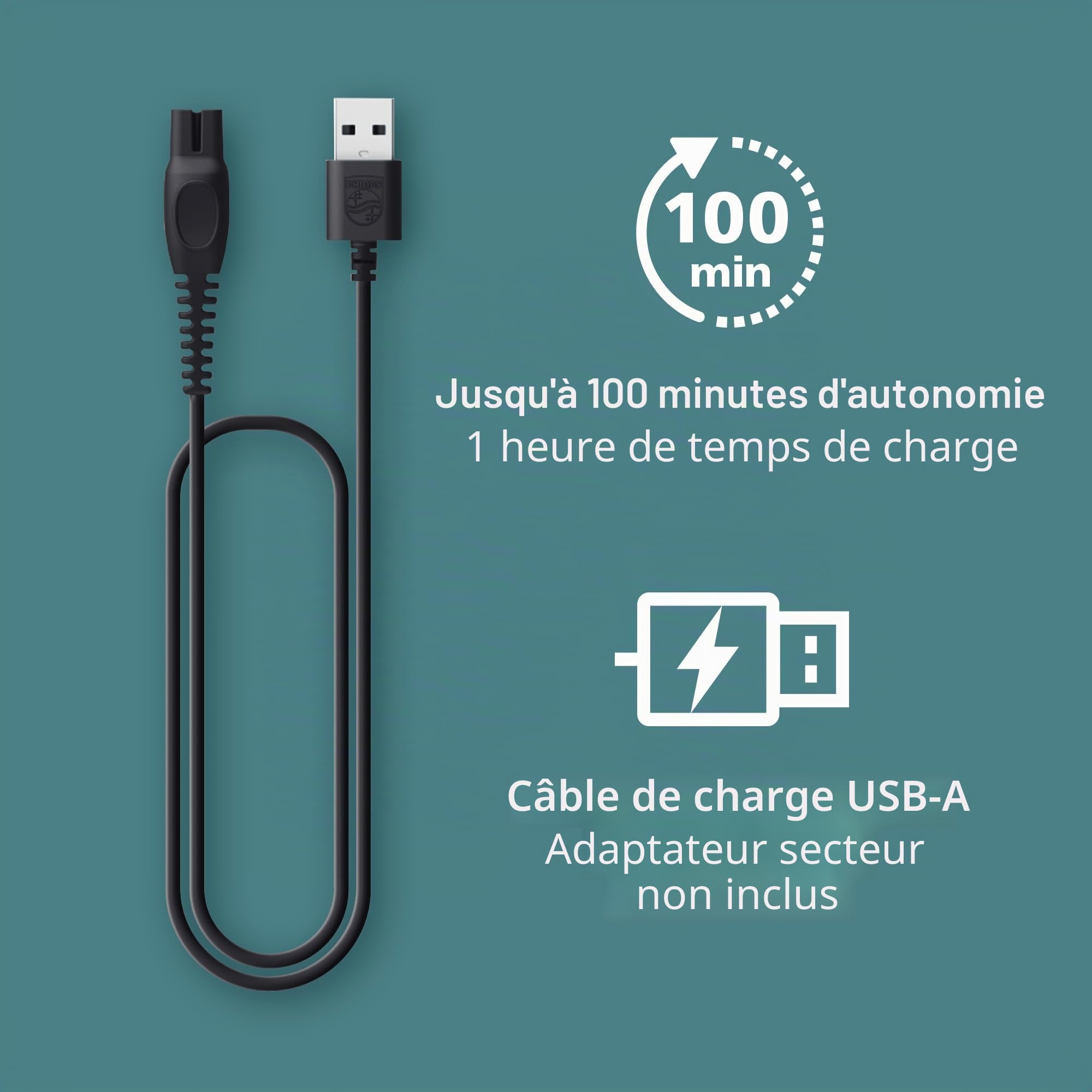 Philips Norelco Body Groomer 5000 Series – Rasoir et tondeuse à cheveux intimes pour homme avec tête de rasage interchangeables et réglables, 100% étanche – BG5490/50