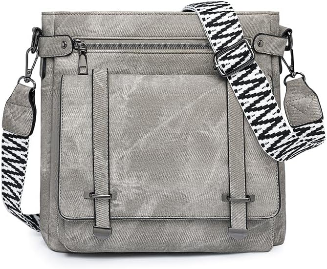 Fashion Crossbody Bag For Women Shoulder Bag Soft PU Leather Handbags Purses Multi Messenger Bag Tote