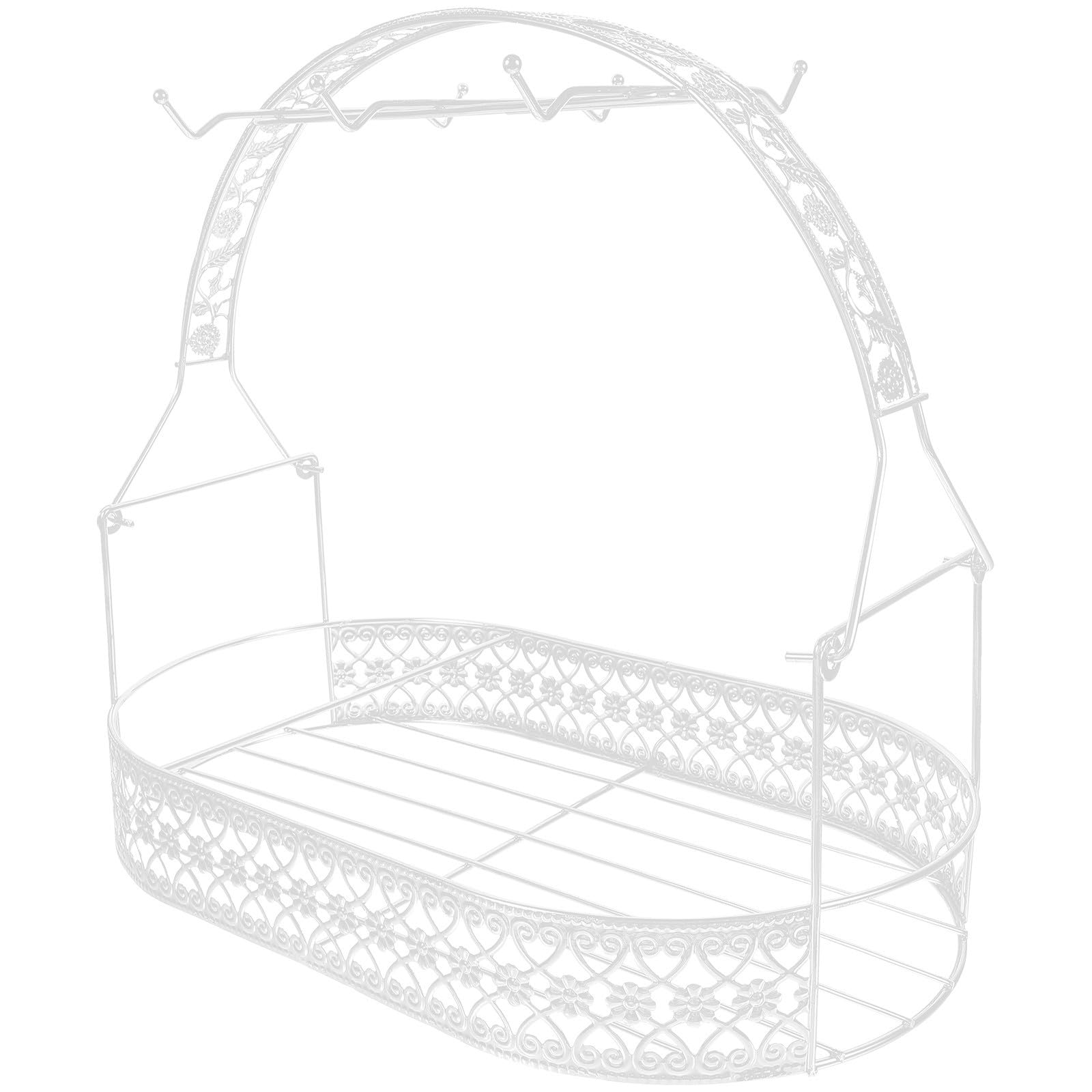 Support à tasses en fer blanc et égouttoir de cuisine moderne pour tasses et théière