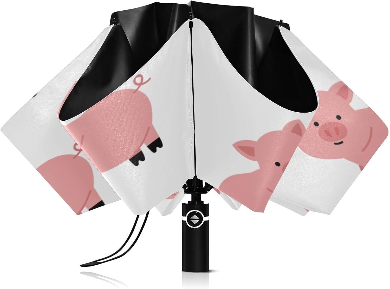 Inverted Umbrella, Windproof UV Protection Sun RainAutomatic Umbrella Compact Umbrella Reverse Umbrella for Women Men, Travel Folding Umbrella with Cover Bag