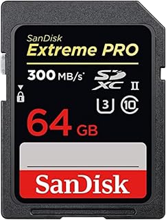 SanDisk 64GB Extreme PRO SDXC UHS-II Memory Card - C10, U3, V90, 8K, 4K, Full HD Video, SD Card - SDSDXDK-064G-GN4IN