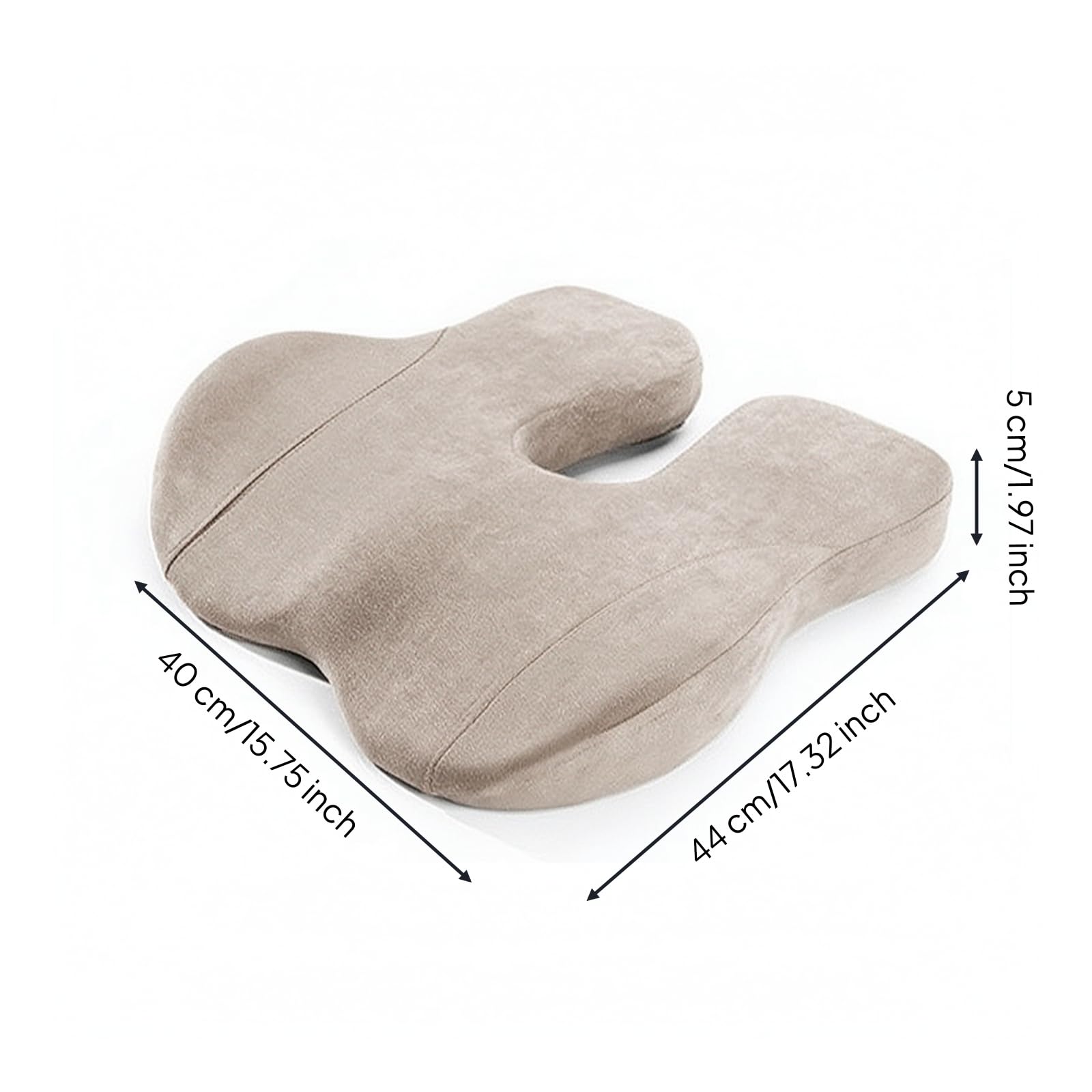 Cojín Elevador para Coche Suave, Gris mineral, Gris Mineral【Modelo Sencillo】