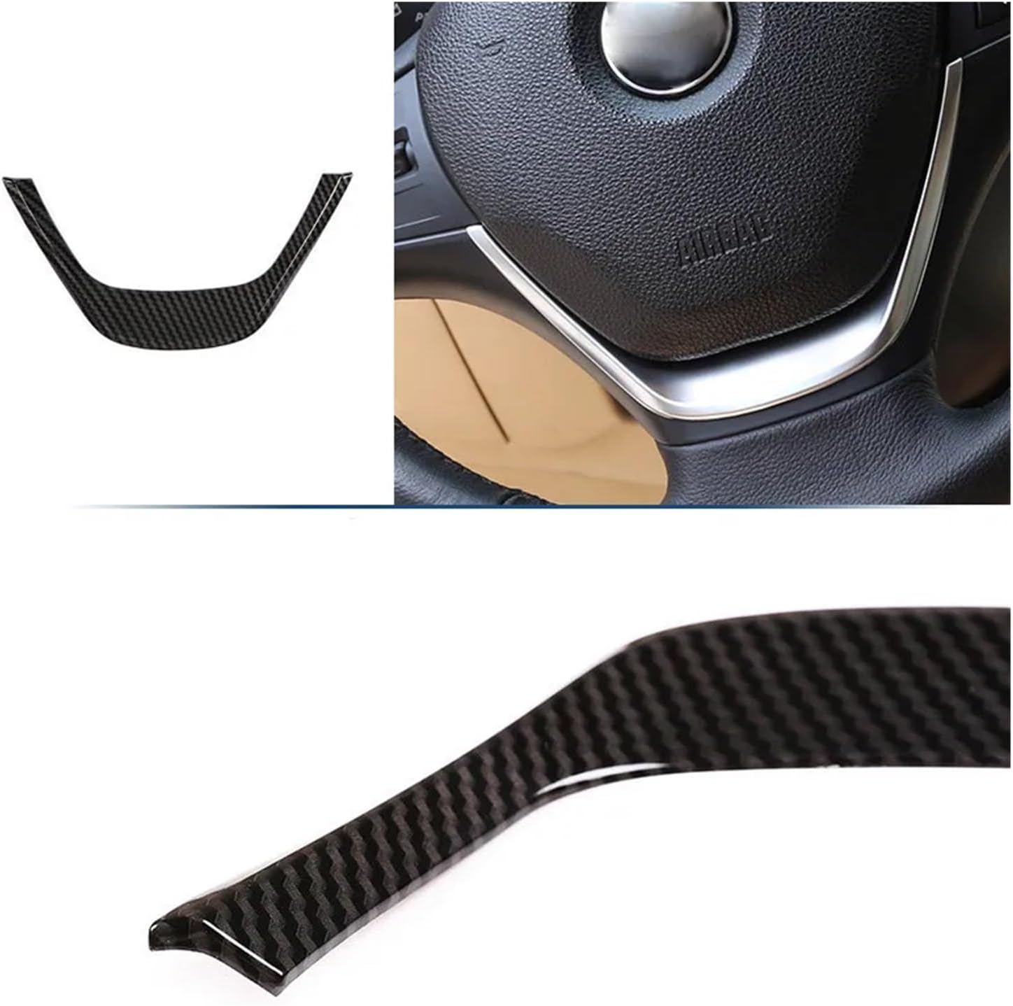 Compatible 3 Series F30 F32 F34 2013 2014 2015 Car Carbon Fiber Style Interior / /Frame Cover Replacement Trim(C Carbon Texture)