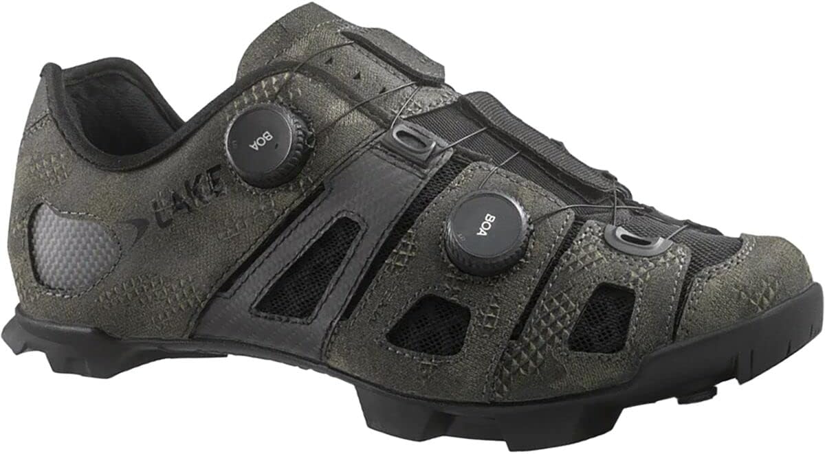 Lake Mx242 Endurance Cycling Shoe - Men's Bio Camo/Black, 43.5