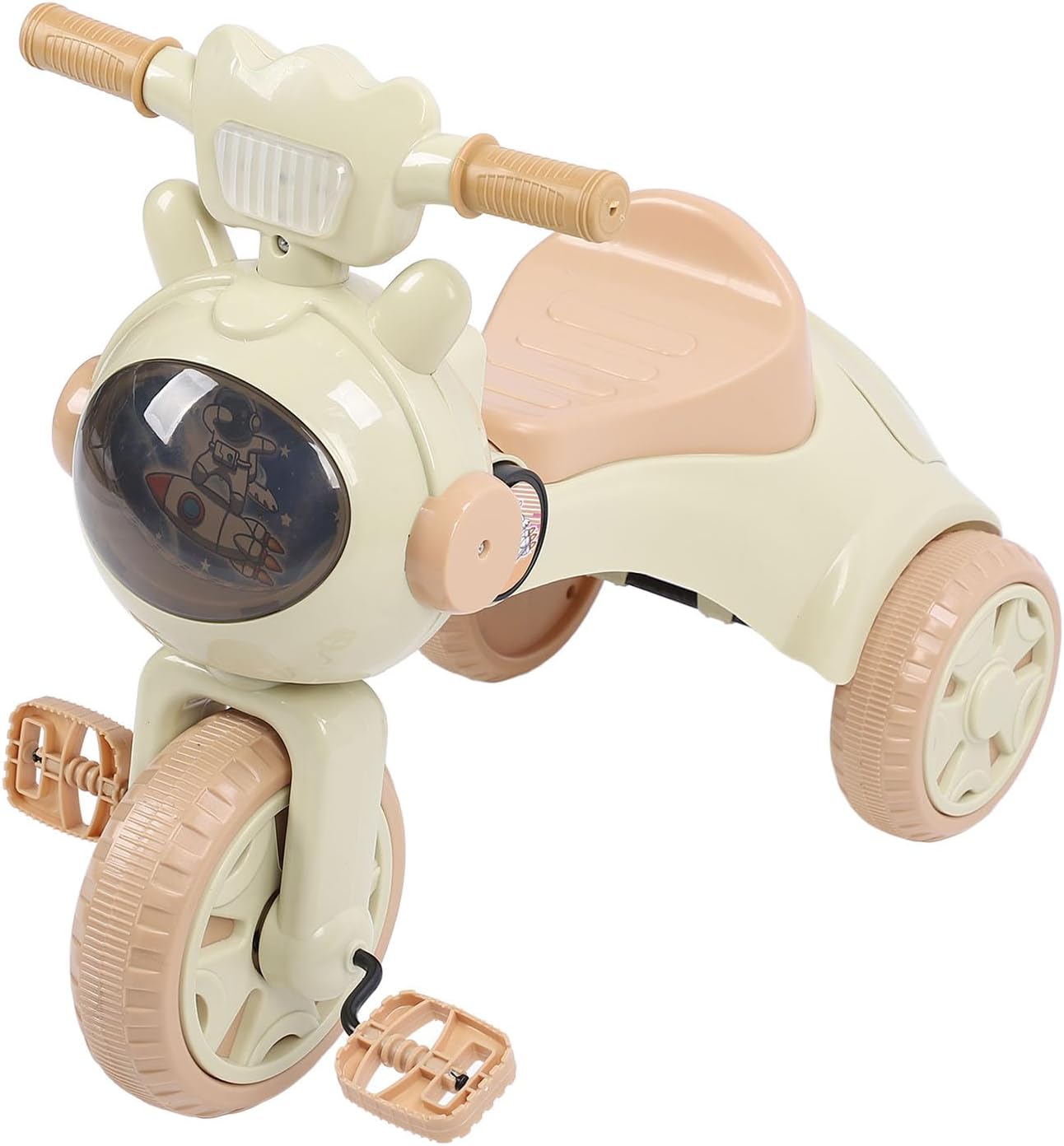 Toddler Tricycle, Foldable Electric Kids Trike with Music Light for 1-4 Years Old for Toddlers Indoor Outdoor Play
