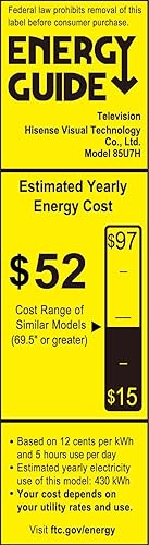 Vista 18 de Hisense ULED Premium U7H QLED Series 75 pulgadas Class Quantum Dot Google 4K Smart TV (75U7H, modelo 2022), negro